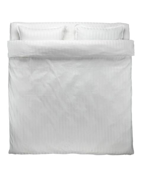Sateen duvet cover set with sheet NELL 200x220 white