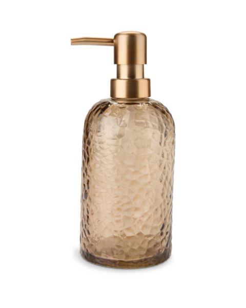 موزّع صابون GENEVAD من الزجاج المعاد تدويره، بني