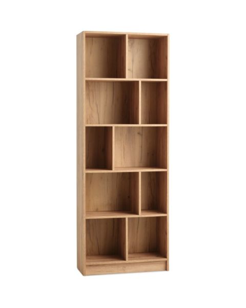 خزانة كتب MOSBJERG بـ10 أرفف - لون بلوط بري طبيعي