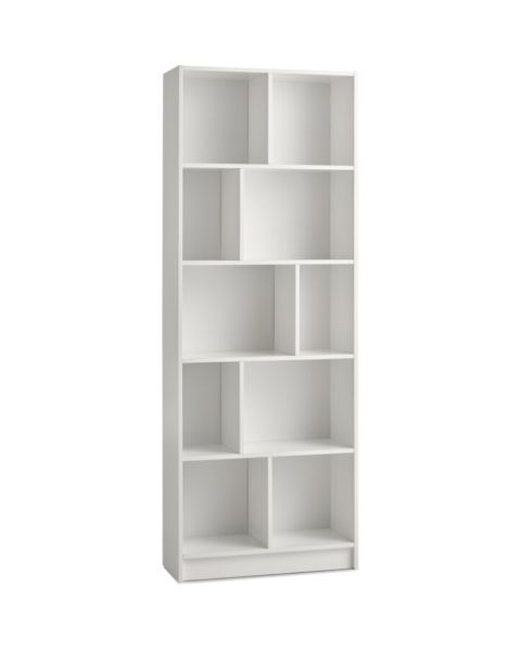 خزانة كتب MOSBJERG بـ10 أرفف  - أبيض