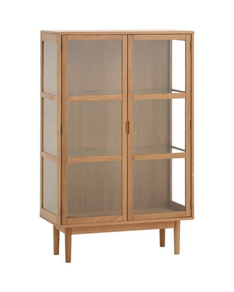 خزانة عرض VESTERBY قصيرة ببابين - بلوط