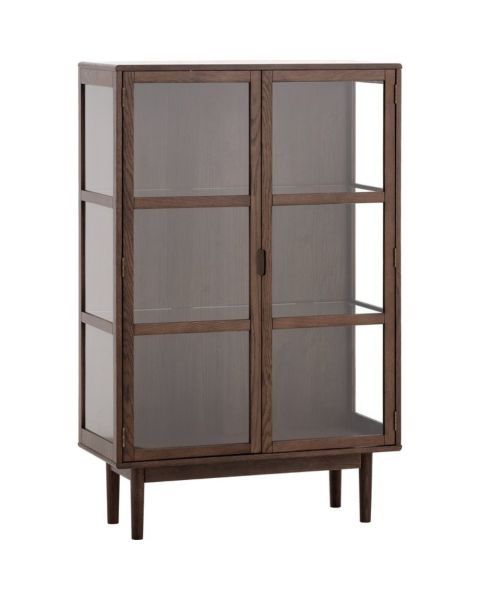 خزانة عرض VESTERBY قصيرة ببابين - بلوط داكن