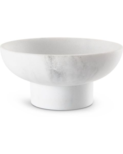 سلطانية ديكور BERGHEM - قطر 12 × ارتفاع 6 سم، مظهر الرخام
