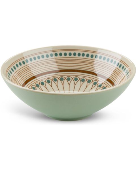 سلطانية MAK من الفخار - قطر 18 × ارتفاع 6 سم، ألوان متعددة