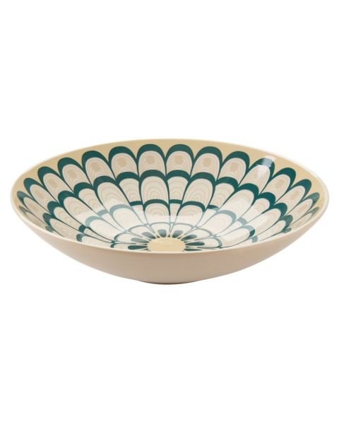 سلطانية ODD من الفخار - قطر 30 × ارتفاع 9 سم، ألوان متعددة