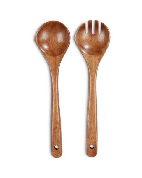 طقم تقديم السلطة KRESTIAN من الخشب - طول 30 سم