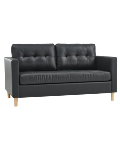 صوفا FALSLEV ثنائية المقاعد - جلد اصطناعي أسود