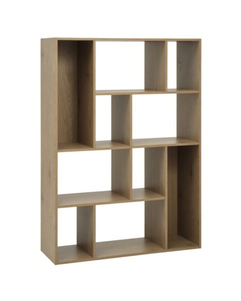 مقسم غرف GADEHUSE - بـ10 أرفف، لون خشب بلوط