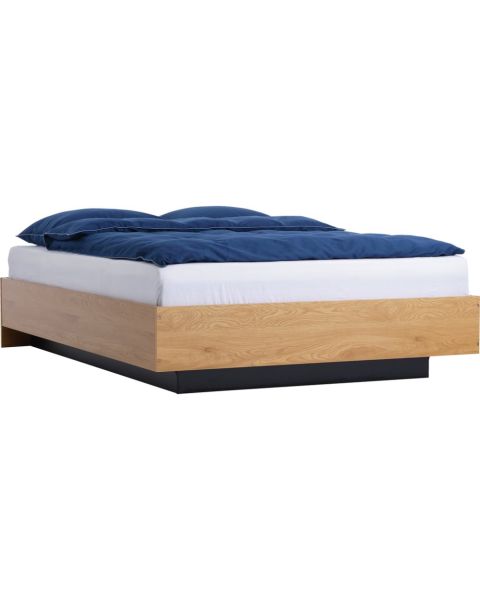 إطار سرير ELLINGE بمساحة تخزين - مقاس 140×200، لون بلوط