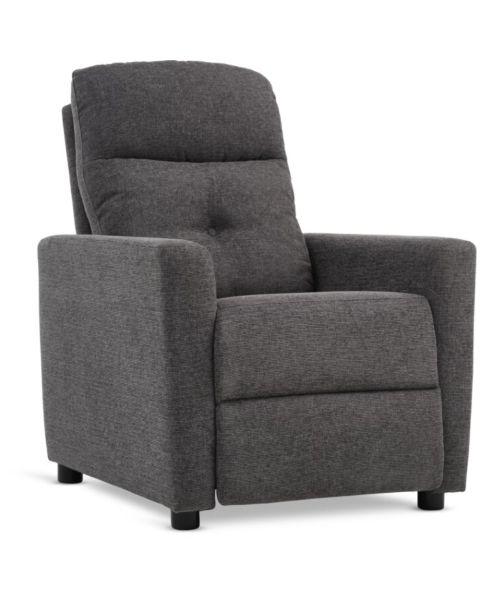 Recliner VEJLBY dark grey fabric