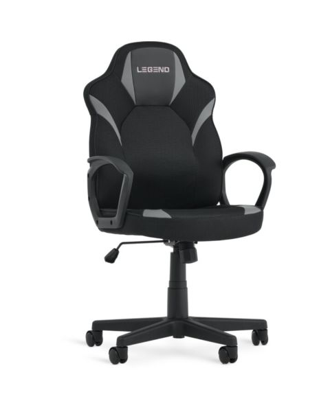 كرسي ألعاب RANDRUP - جلد اصطناعي أسود/نيسج شبكي