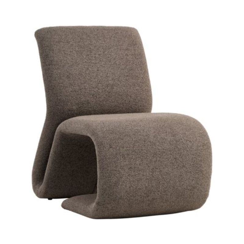 Lounge chair GULDBJERG dark sand fabric
