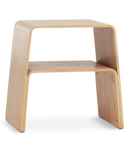 Stool VANDEL stackable natural oak