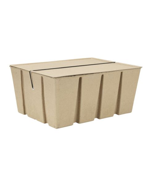 صندوق تخزين عرض 40× طول 30× ارتفاع 18 سم، معاد تدويره