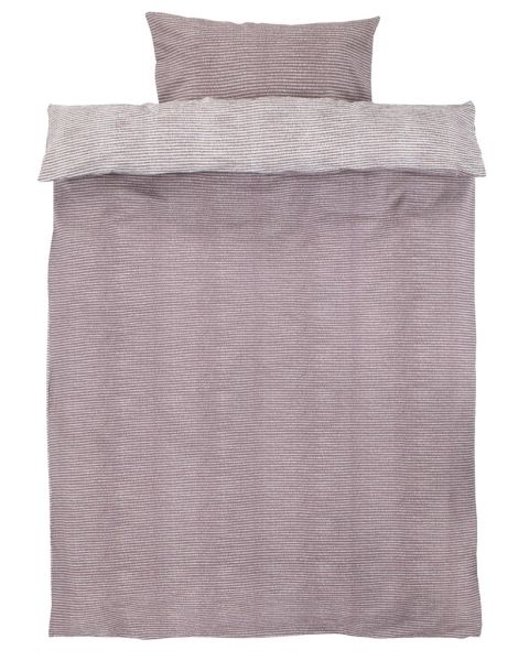 Seersucker duvet cover set LOLA 140x200 purple