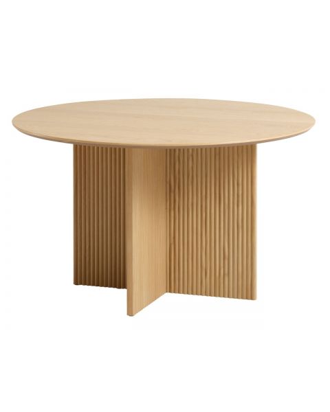 طاولة طعام VESTERBORG  بقطر 130 سم - قشرة خشب البلوط