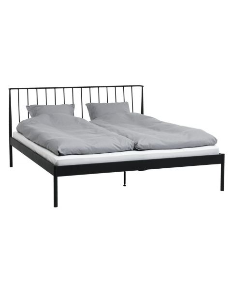 هيكل سرير أسود 180*200 سم