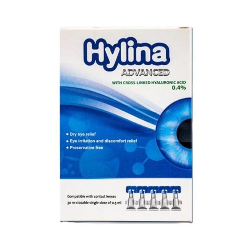 Hylina Advanced Eye Drops Hyaluronic Acid 0.4% 0.5ml X 30 pcs