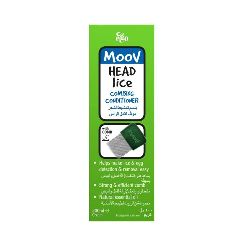 Ego Moov Head Lice Conditioner With Comb 200mL