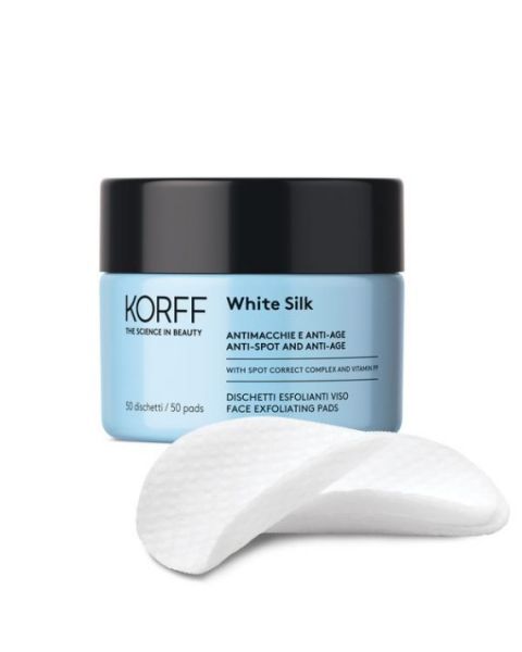 KORFF WHITE SILK FACE EXFOLIATING PADS