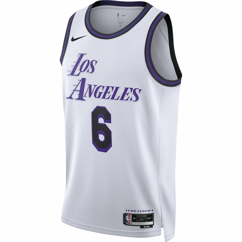 Boys LeBron James Jersey - Boys 14-16, 18-20 - White - Lakers