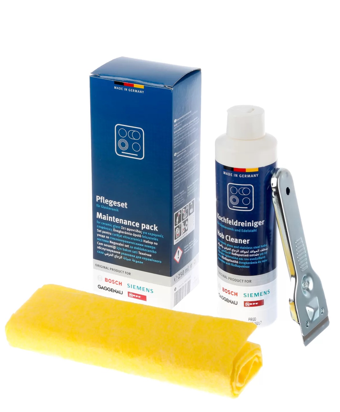 Bosch Ceramic Glass Care Maintenance Pack for Ceramic Glass and
