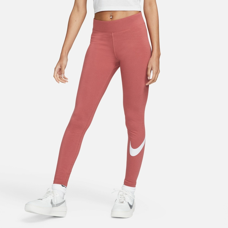 Nike Sportswear Essential Women's Mid-Rise Swoosh Leggings.