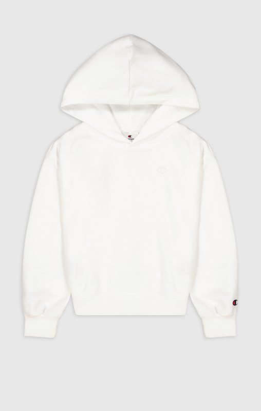 Champion logo outlet patch hoodie