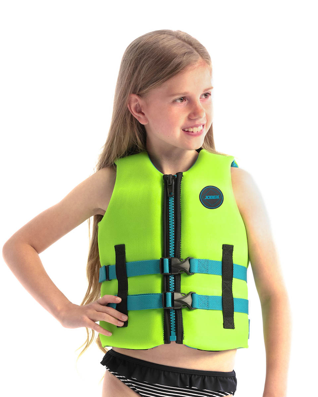 Jobe Neoprene Vest Girls Lime Green