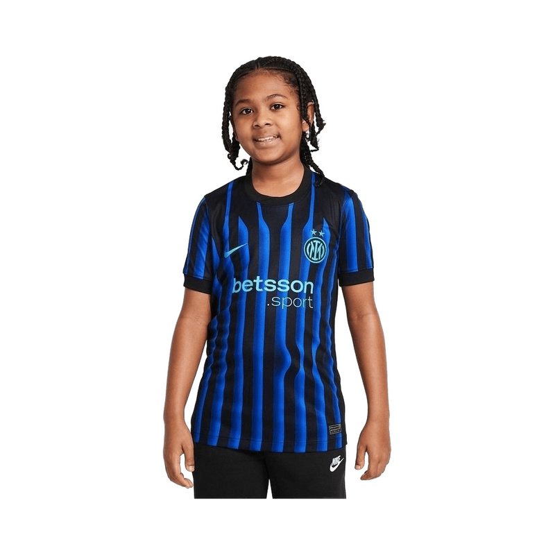Inter Milan 202526 Stadium Home Kid's Nike Dri-FIT Football Jersey
