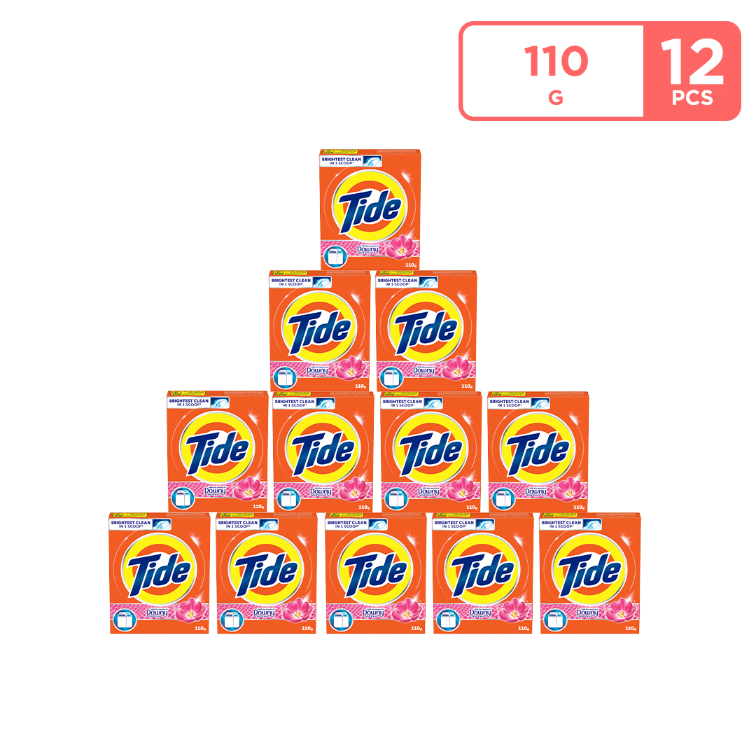 Tide with Downy Essence Laundry Powder Detergent 110 g * 12 PCS