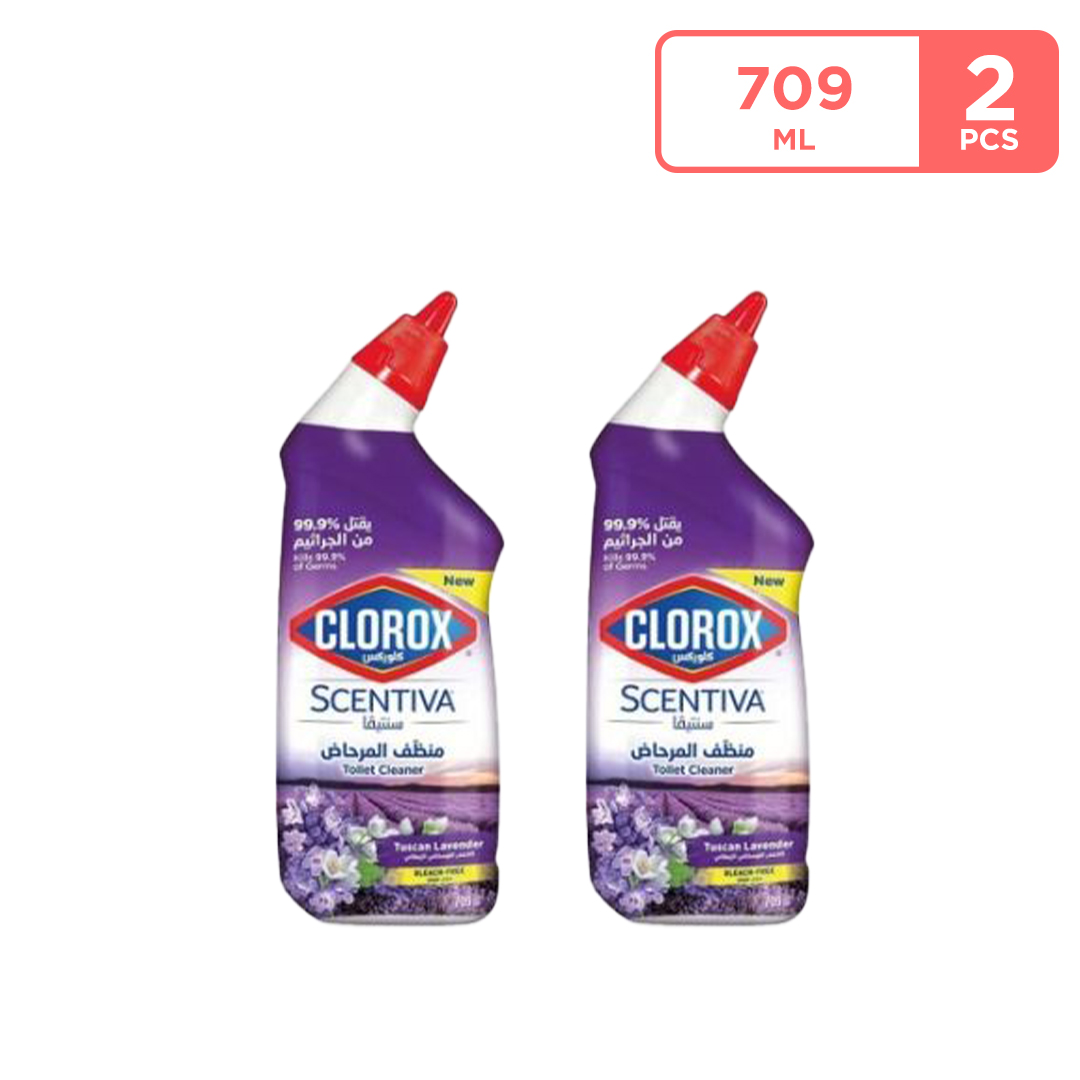 Clorox Scentiva Tuscan Lavender Toilet Cleaner 709 ml * 2 PCS