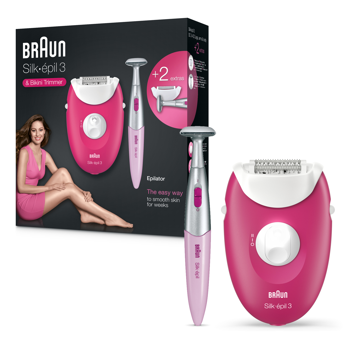 Braun Silk Epil 3 Epilator & Bikini Trimmer - SE 3420