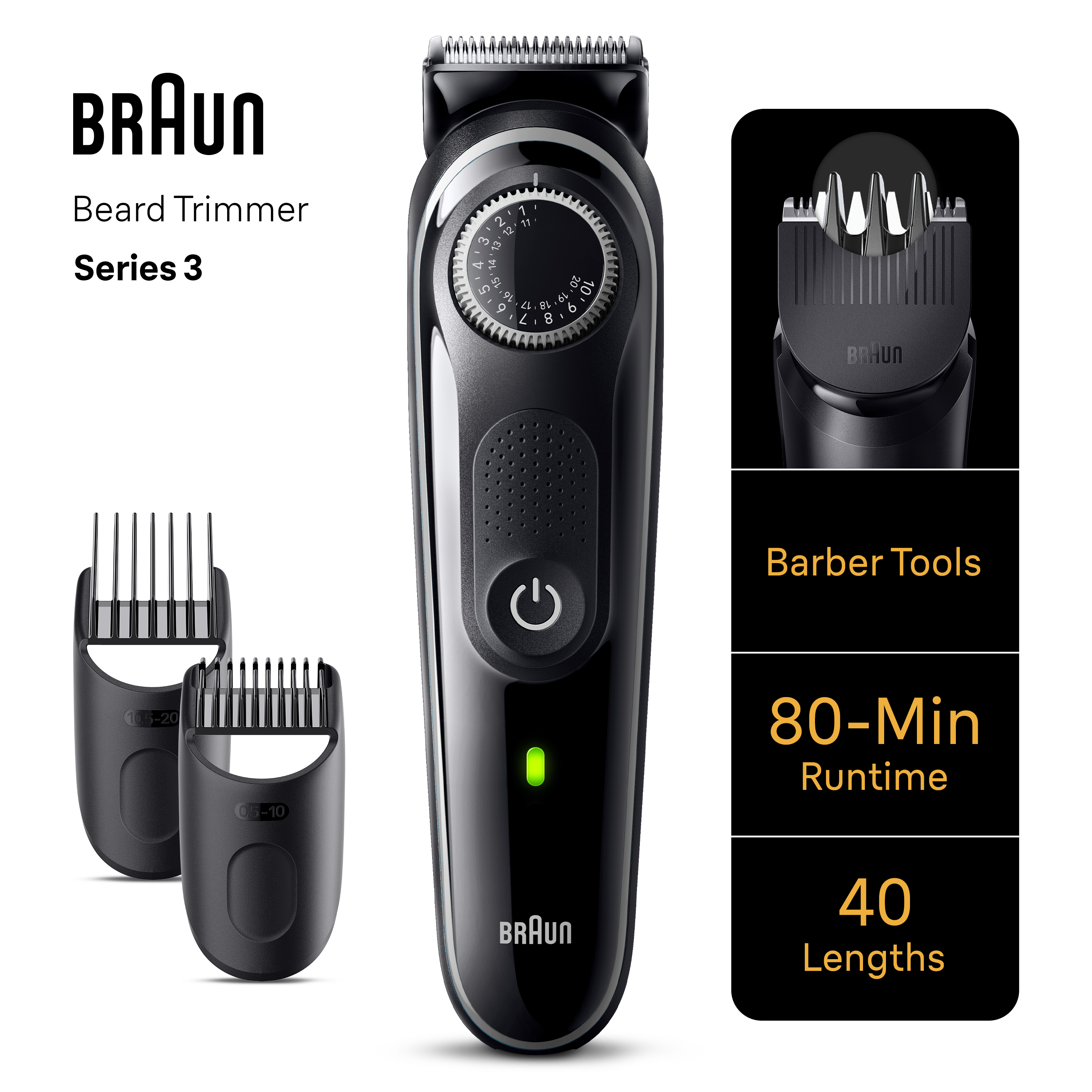 Braun All -In -One Style Kit Series 3 3440, 8 - in -1 Kit for Beard, Hair, Manscaping
