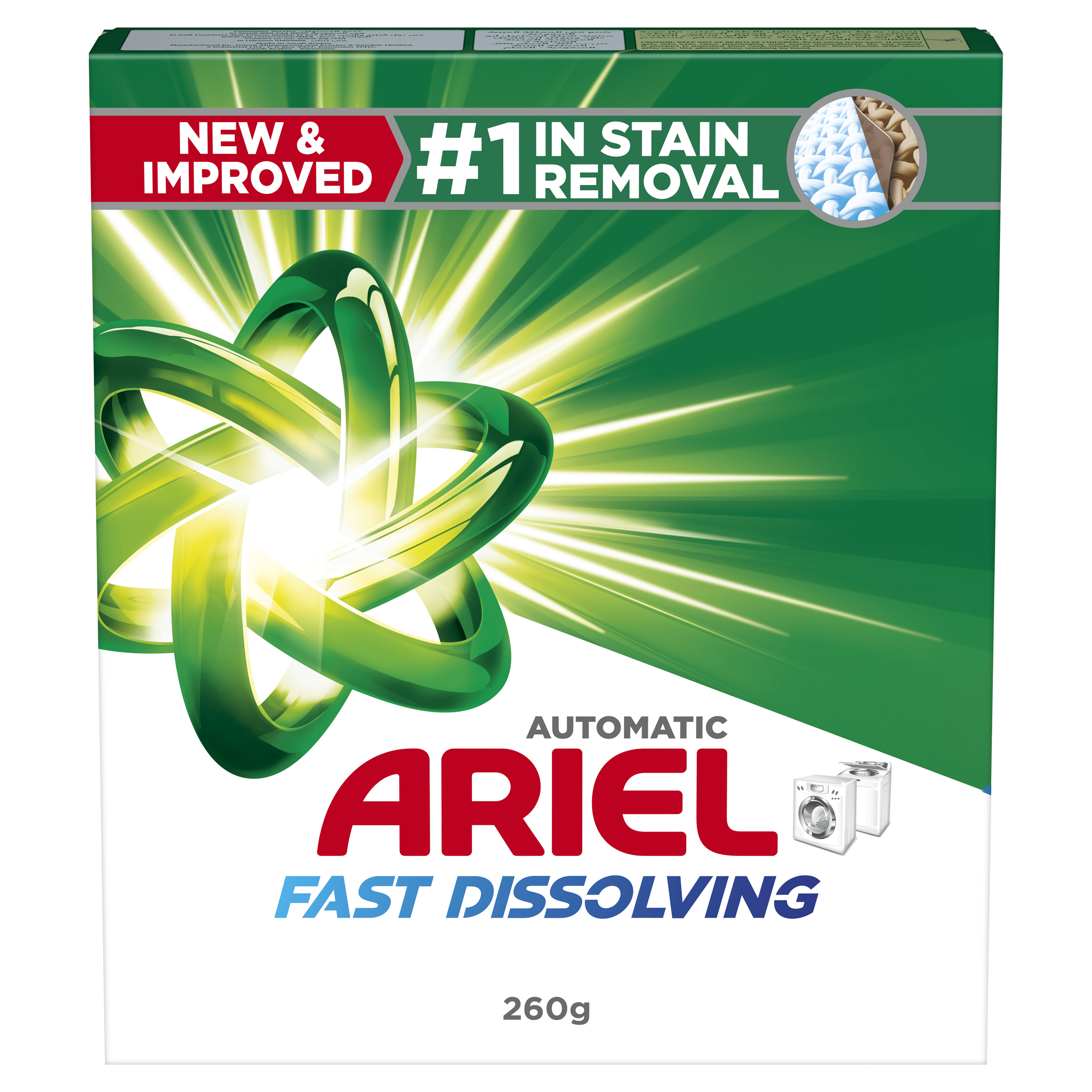 Ariel Automatic Laundry Powder Detergent, 260g
