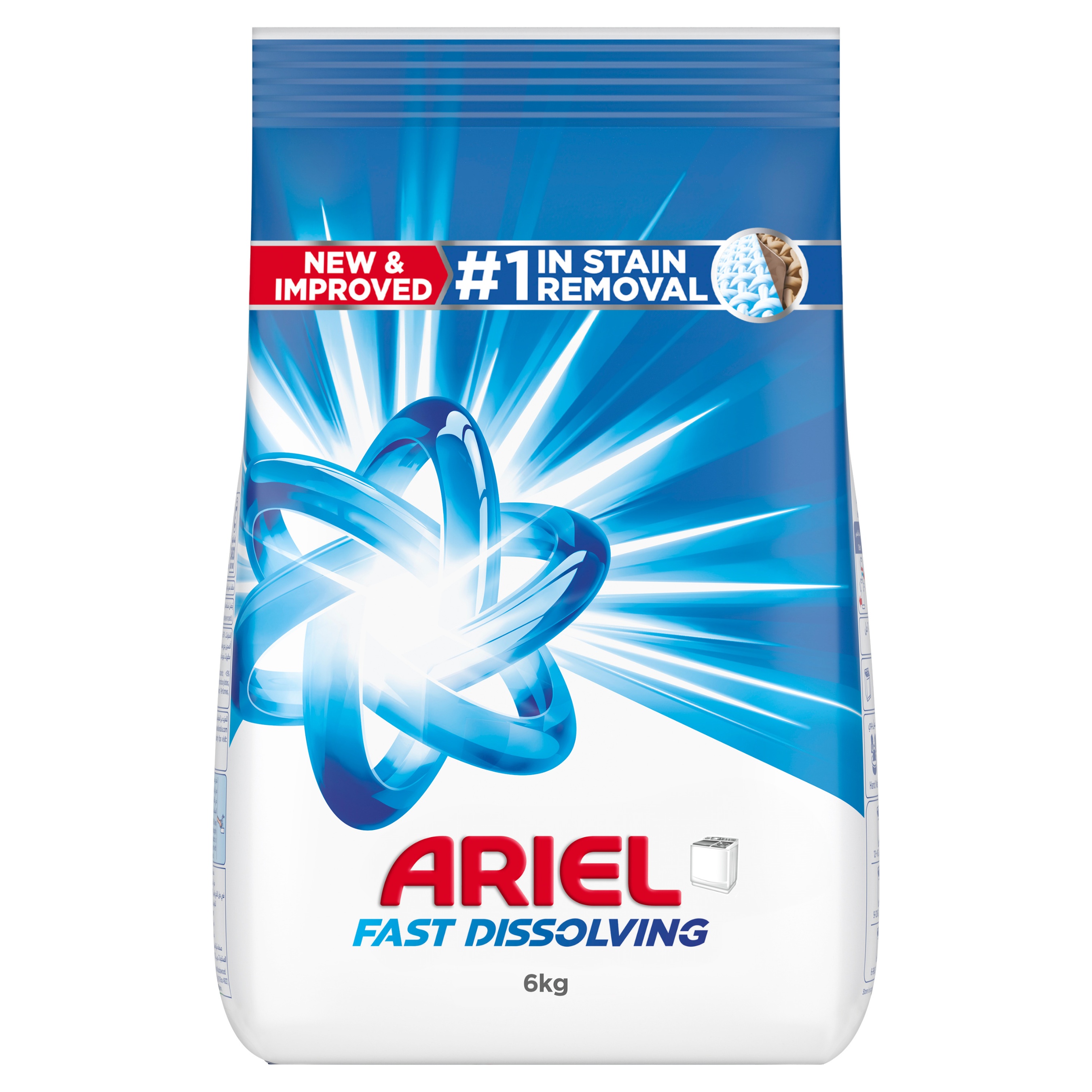 Ariel High Set Original 6KG Fast Dissolving Tick