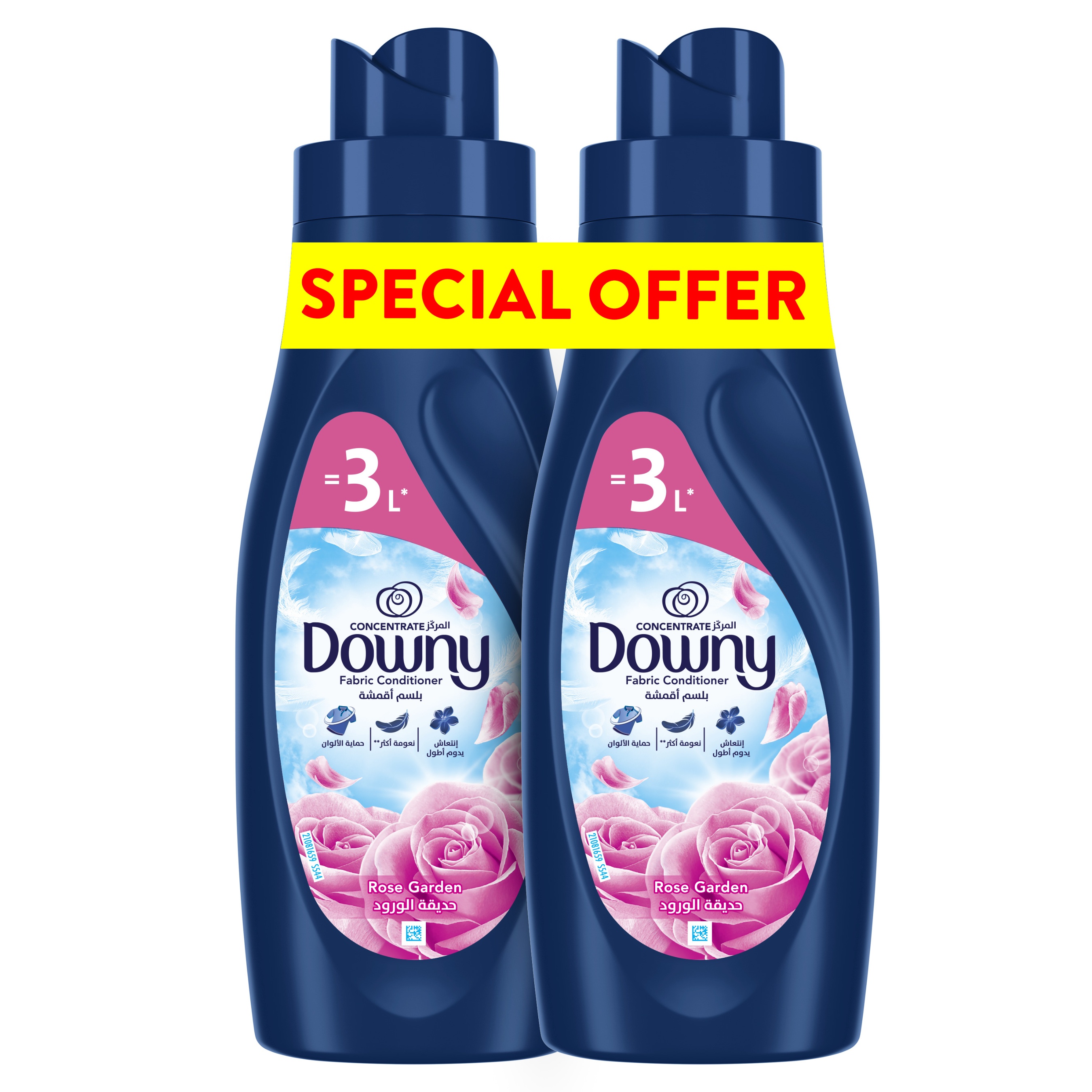 Downy Rose Garden Rose Garden Fabric Conditioner, 2x1L