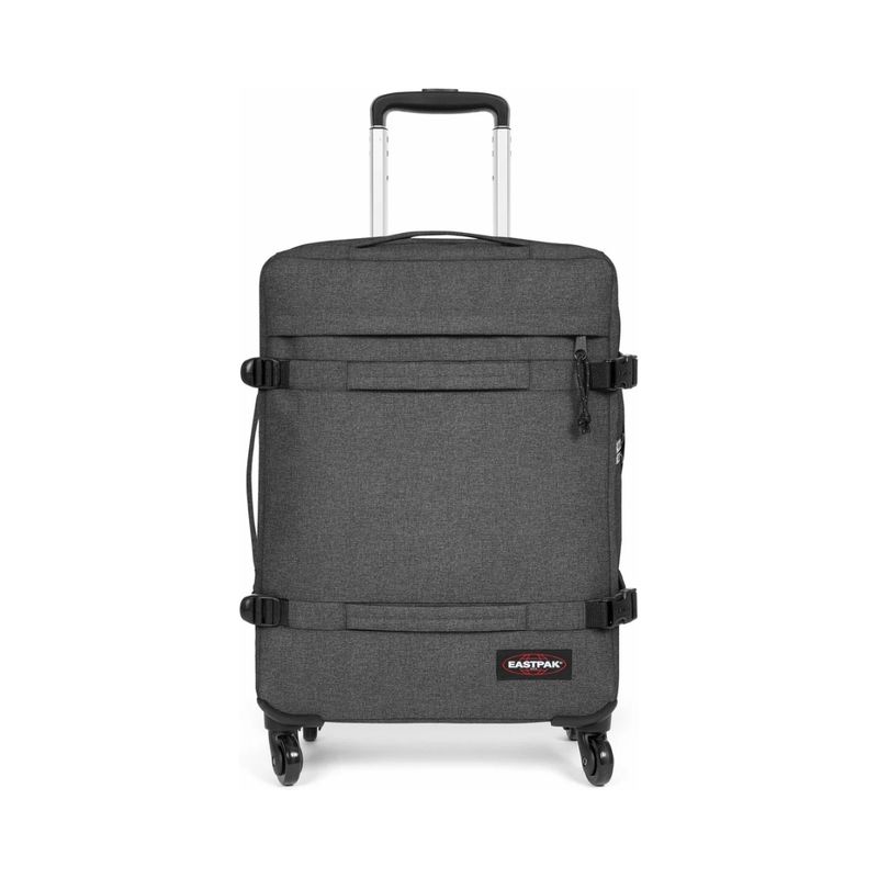 Eastpak Transit'R 4 S Black Denim Four-Wheeled Carry On Luggage