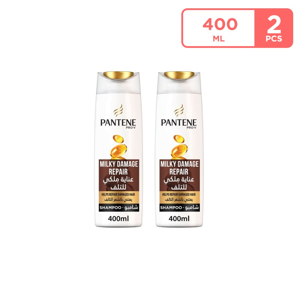 Pantene Milky Damage Repair Shampoo 2x400 ML