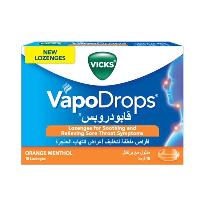 VICKS VAPODROPS ORANGE 2.5G 16's