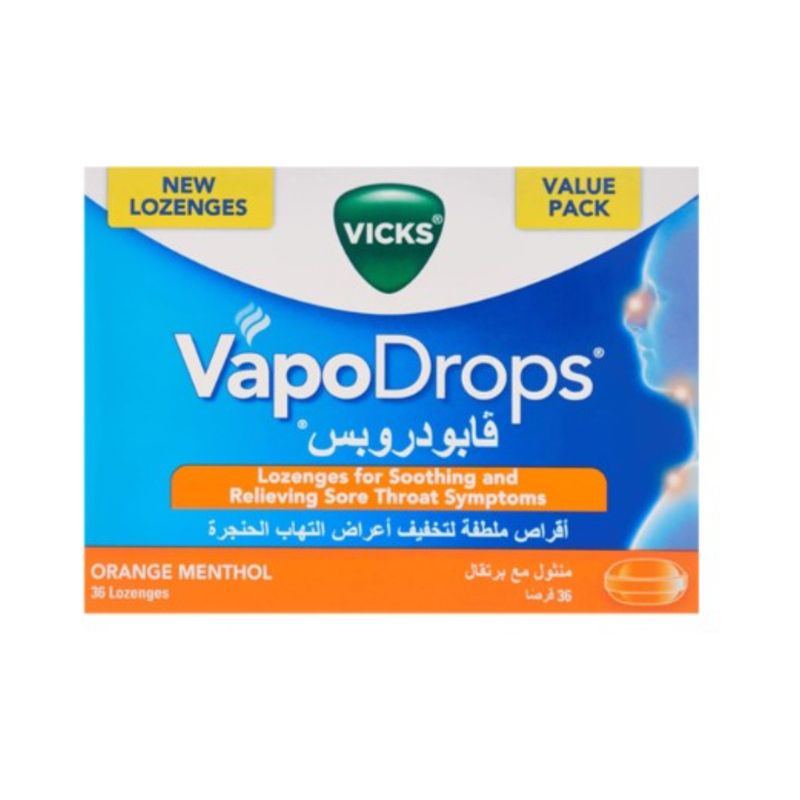 VICKS VAPODROPS ORANGE 2.5G 36's
