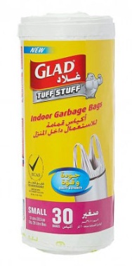 Glad Indoor Garbage Bags 30 Bags Small