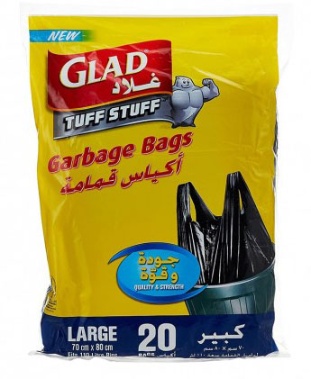 Glad Garbage Bags Large 20 Bags (70 x 80 cm)