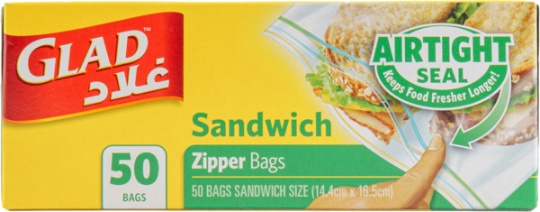 Glad Sandwich Zipper 50 Bags