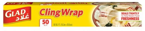 Glad ClingWrap 50 sqft 15.3 cm x 30.5 cm