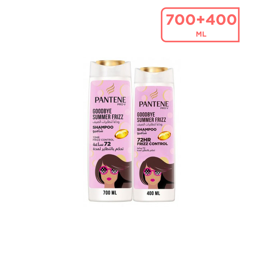 Pantene Pro-V Goodbye Summer Frizz Shampoo 700 ml + 400 ml