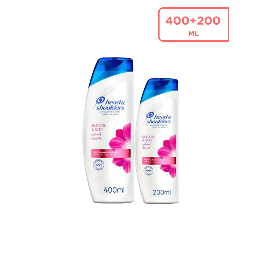 Head & Shoulders Smooth & Silky Shampoo 400 + 200 ml