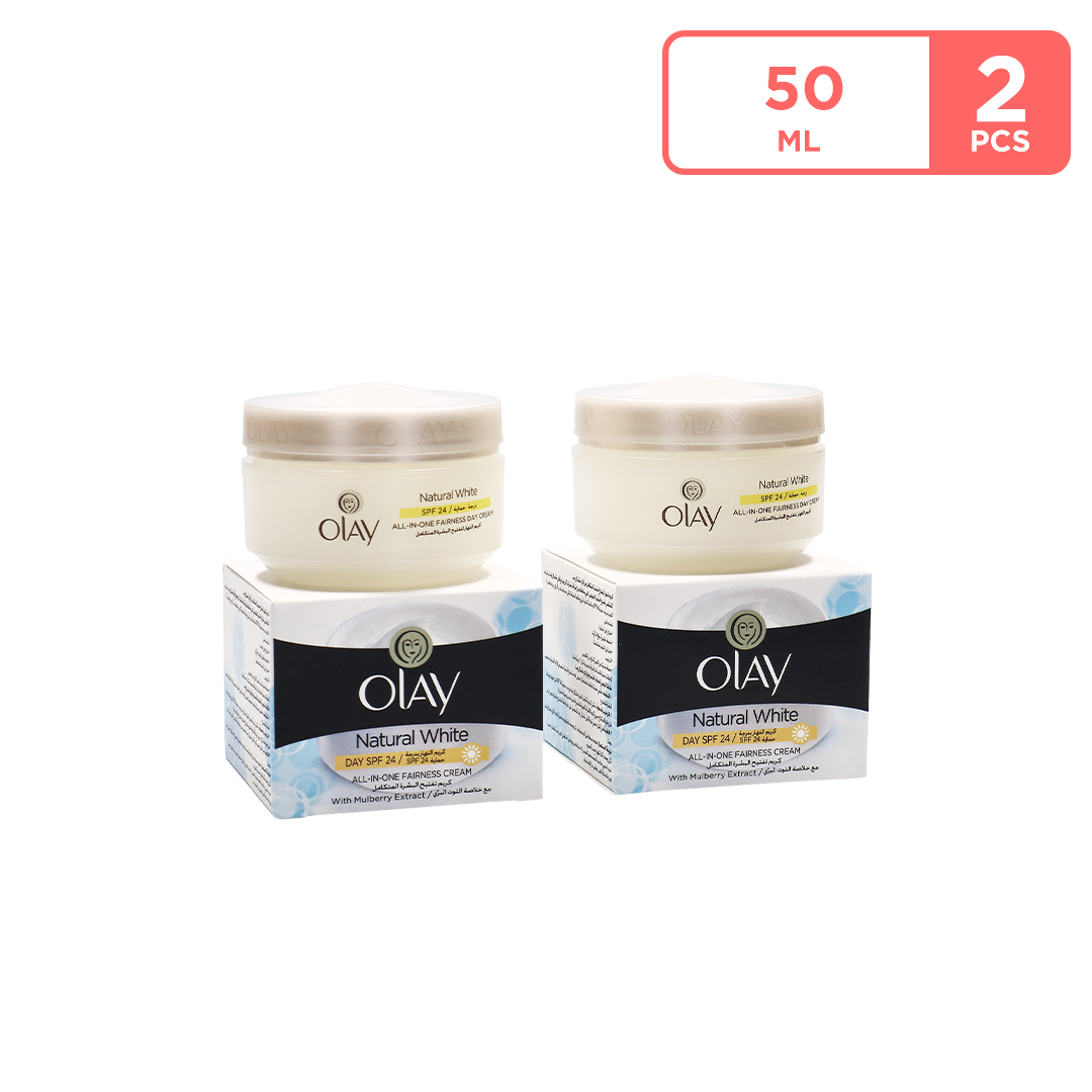 Olay Natural White Day Cream 2 x 50 ML