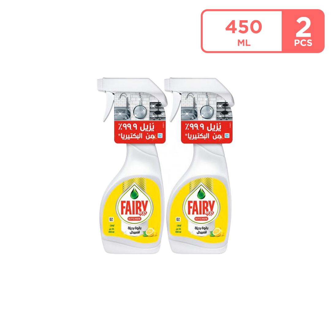 Fairy Lemon Kitchen Spray 2x 450Ml