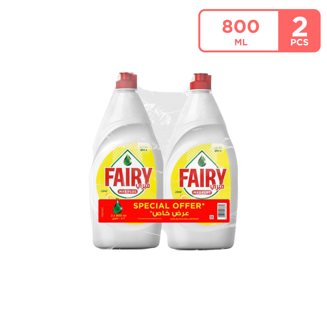 Fairy Max Plus Lemon 2X800ML